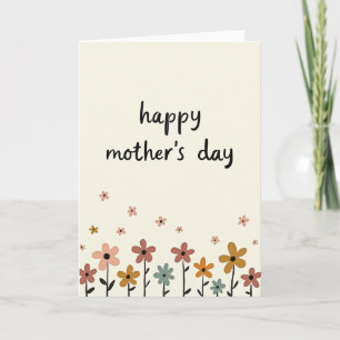 Tarjeta suave de Día de la Madre de primavera