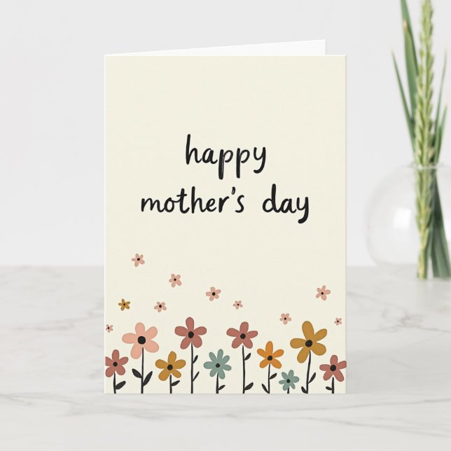 Tarjeta suave de Día de la Madre de primavera (Anverso)