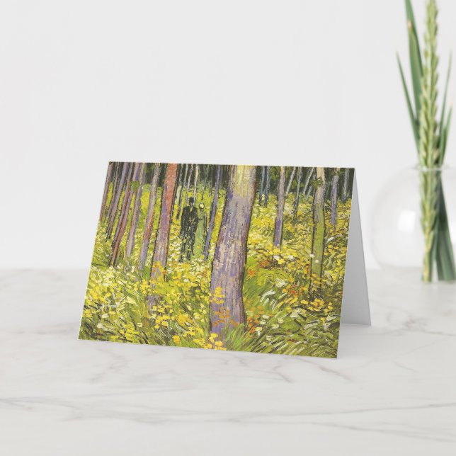 Tarjeta Subcrecimiento con dos figuras Van Gogh Bella Arte (Anverso)