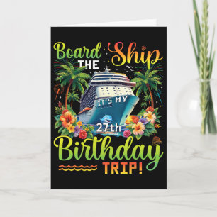 Tarjeta Sube al barco es mi viaje de cumpleaños número 27