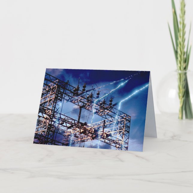 Tarjeta Subestación eléctrica (Anverso)