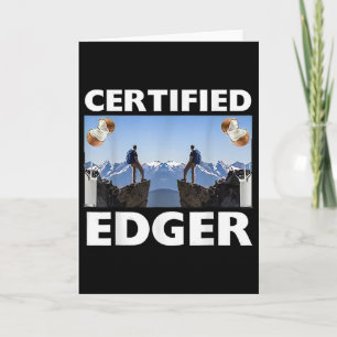 Tarjeta Subidor de Bordes Certificado Divertido Extrañamen