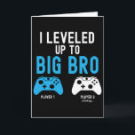 Tarjeta Subiendo De Nivel A Big Brother Diseño De Videojue<br><div class="desc">Subiendo De Nivel A Big Brother Diseño De Videojuego Jugador 1</div>