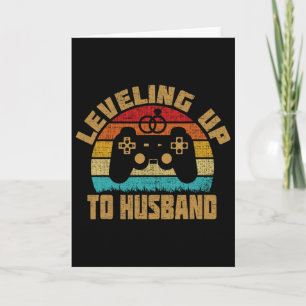 Tarjeta Subiendo de Nivel a Esposo Novato Videojuego Amor