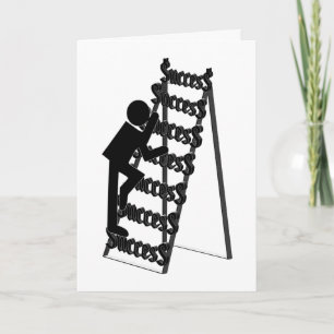 Tarjeta Subiendo la escalera del éxito