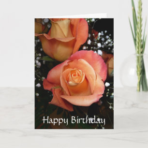 Tarjeta subió del feliz cumpleaños