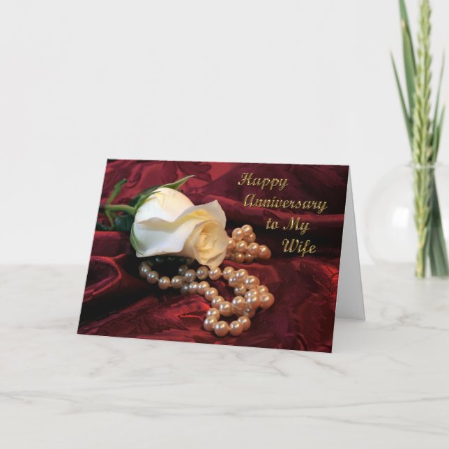 Tarjeta subió esposa del aniversario (Anverso)