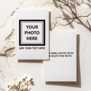 Tarjeta Subir imagen foto y agregar texto – Personalizar