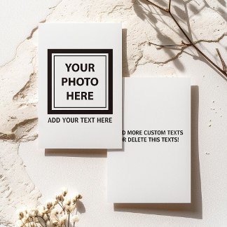 Tarjeta Subir imagen foto y agregar texto – Personalizar