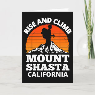 Tarjeta Subir y escalar el Monte Shasta California Montaña