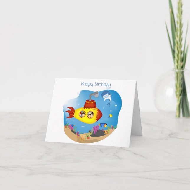 Tarjeta Submarine Celebration (Anverso)