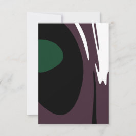 Tarjeta Submersión: Resumen negro, blanco, morado y verde