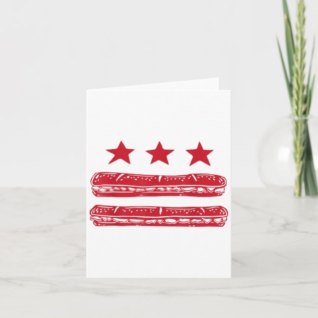 Tarjeta Subsandwich De Bandera Dc (Anverso)