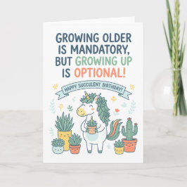 Tarjeta Succulent and Plant Lover Happy Birthday