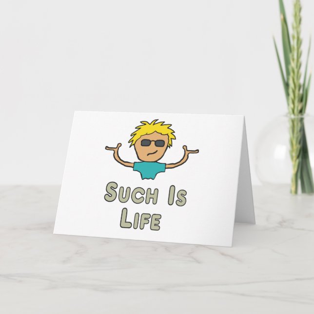 Tarjeta Such Is Life (Anverso)