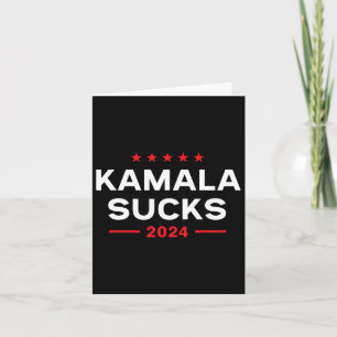 Tarjeta Sucks 2024 Anti Kamala Harris