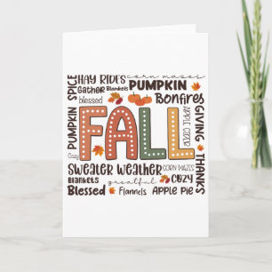 Tarjeta Sudaderas de Otoño Temporada de Calabaza Vibracion