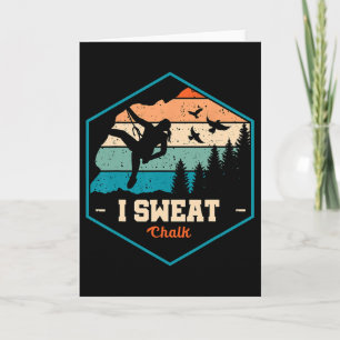 Tarjeta Sudor de Tiza Gráfico Bouldering Montañismo Ropa