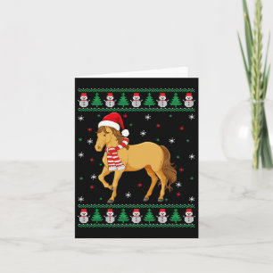 Tarjeta Sudoración de Navidades feos de la familia de anim