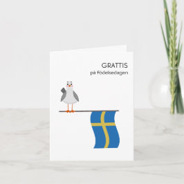 Tarjeta sueca de cumpleaños - Grattis på födelseda
