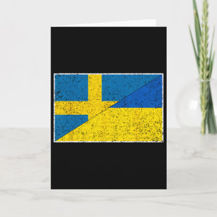 Tarjeta Suecia Ucrania Bandera Suecia Nacionalidad Ucrania
