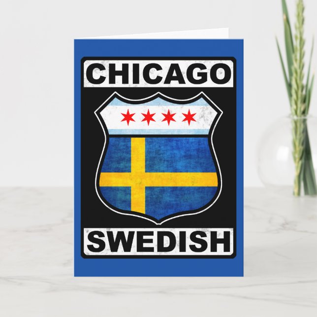 Tarjeta Sueco americano de Chicago (Anverso)