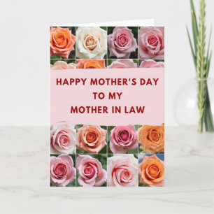 Tarjeta Suegra Flor de Rosa
