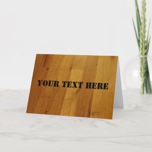 Tarjeta Suelo de madera personalizable