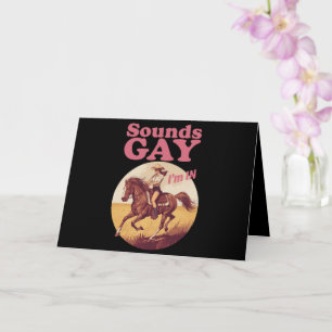 Tarjeta Suena gay estoy en el orgullo occidental lésbico p