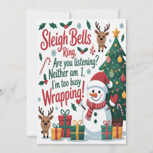Tarjeta Suenan Campanas de Navidad
