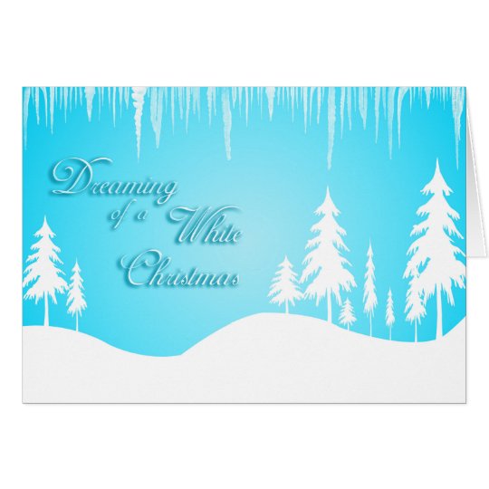 Tarjeta Sueño con navidad blanco (navidad)
