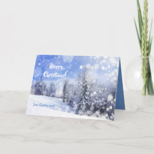 Tarjeta Sueño con un Navidad blanco