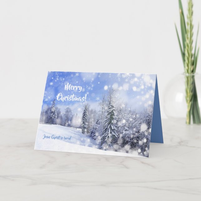 Tarjeta Sueño con un Navidad blanco (Anverso)