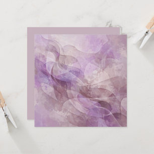 Tarjeta Sueño de Lavanda Remolino Lila Malva Lavanda
