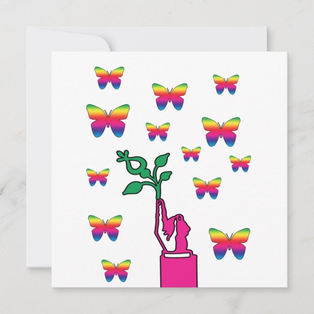 Tarjeta Sueño de mariposa (Anverso)