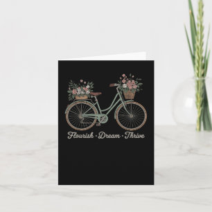 Tarjeta Sueño floreciente motocicleta floral honda trump s