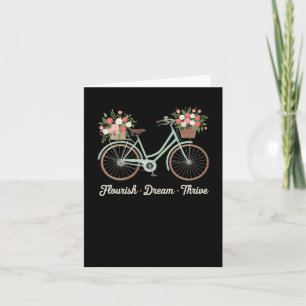 Tarjeta Sueño floreciente motocicleta floral honda trump s
