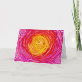 Tarjeta "Sueño fucsia" - todo el saludo de la ocasión