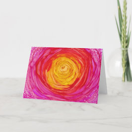 Tarjeta "Sueño fucsia" - todo el saludo de la ocasión