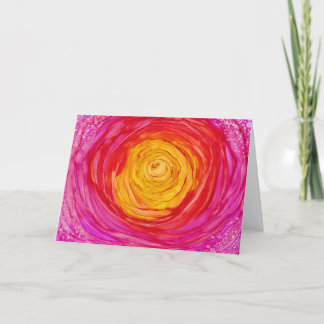 Tarjeta "Sueño fucsia" - todo el saludo de la ocasión