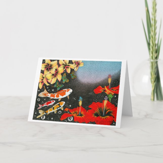 Tarjeta Sueño II de la mariposa (la forma del espacio) (Anverso)