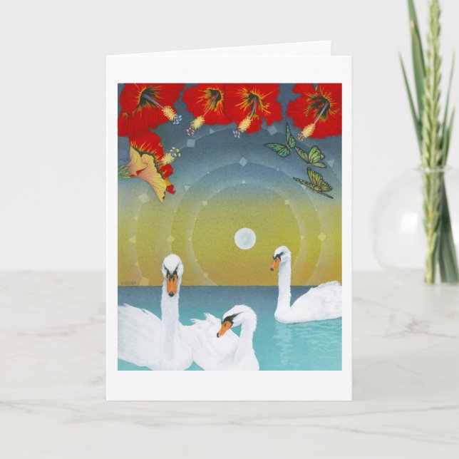 Tarjeta Sueño IV (Moonset mágico) de la mariposa (Anverso)