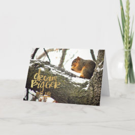 Tarjeta Sueño más grande que la ardilla de la vida