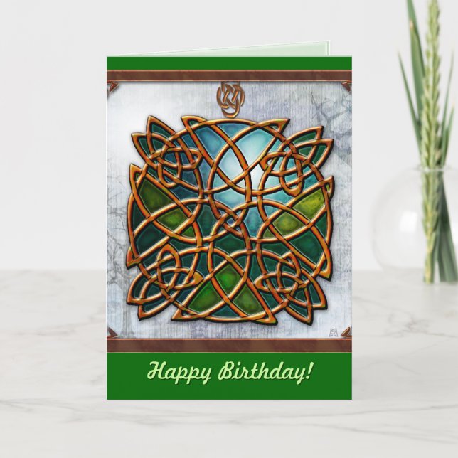 Tarjeta Sueños celtas (tarjeta de cumpleaños) (Anverso)