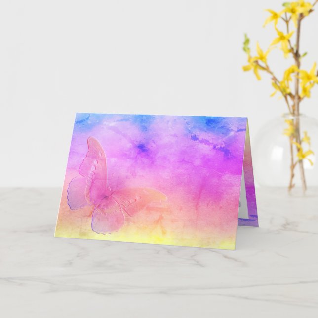 Tarjeta [Sueños de acuarela] Colores dulces de pastel Mari (flor amarilla)