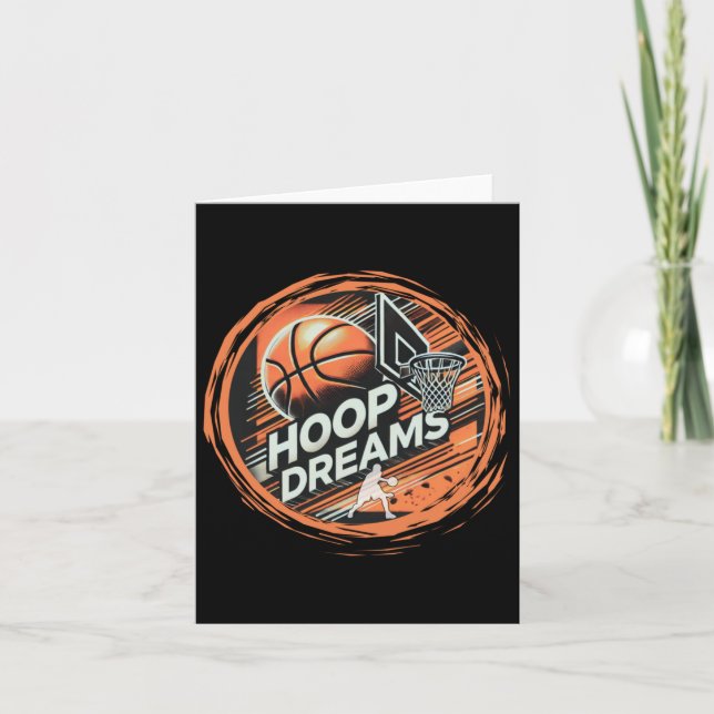 Tarjeta Sueños de Aro de Baloncesto Activo  (Anverso)
