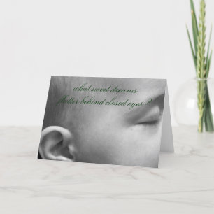 Tarjeta Sueños de bebé