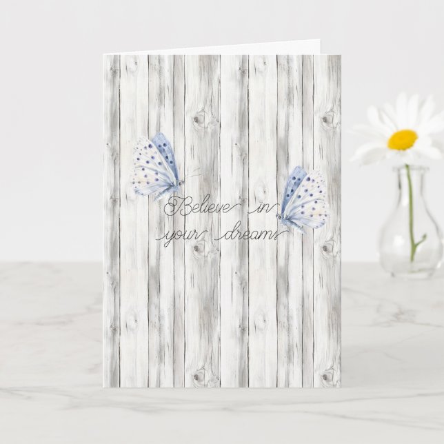 Tarjeta Sueños de Mariposa Lavanda (Planta pequeña)