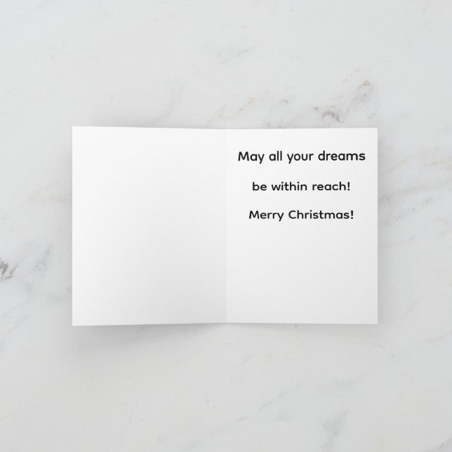 Tarjeta Sueños de Navidad (Interior)