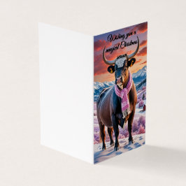 Tarjeta Sueños de navidades en una maravillosa tierra